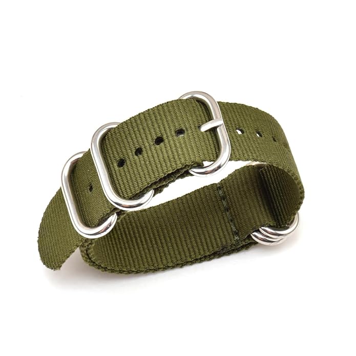 Military Nylon ZULU Strap With Tang Tang Buckle And Spring Bars