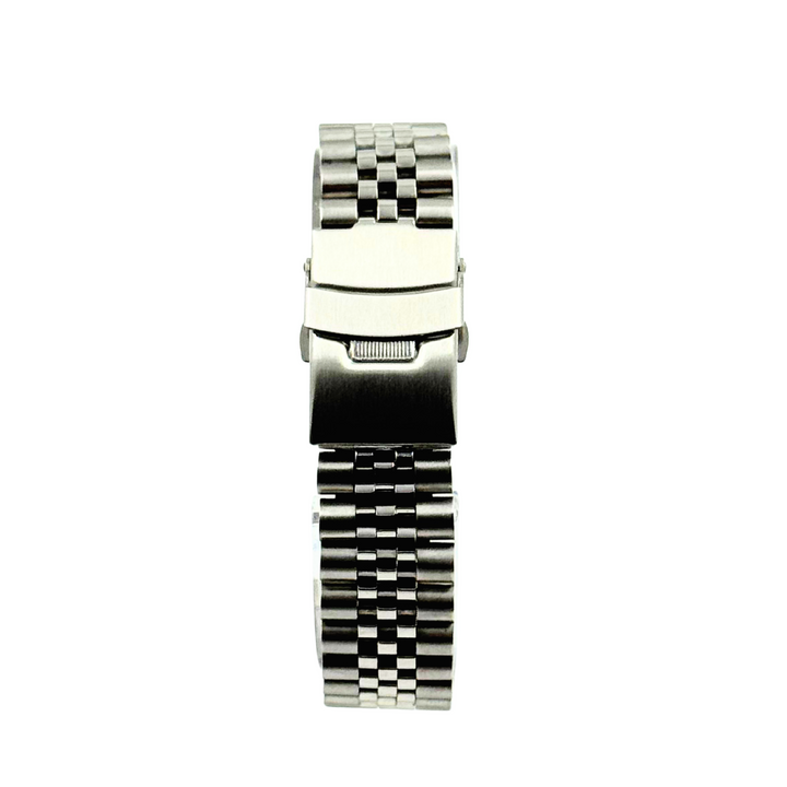 Jublee Watch Bracelet with Curved Endlinks Stainless Steel (Silver)